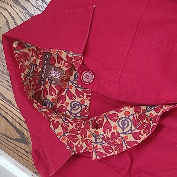 Bandolino Corduroy Trench Coat with Button Accents Size M - Picture 5 of 7